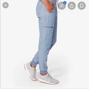 ❌SOLD❌ Figs Heather Indigo Zamora Scrub Pants MT